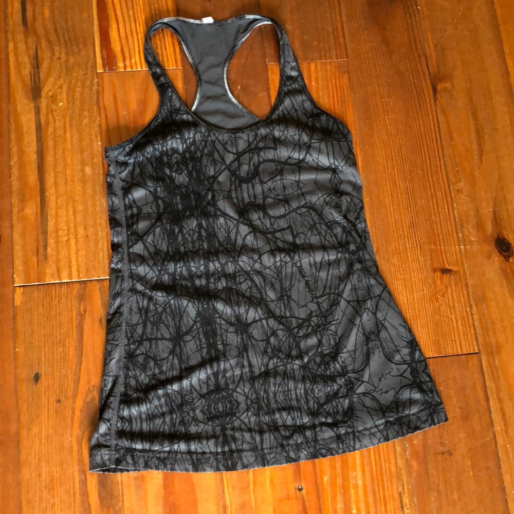 Black and gray tank top
